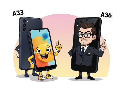 سامسونگ A33 در مقابل A36 سامسونگ A33 در مقابل A36